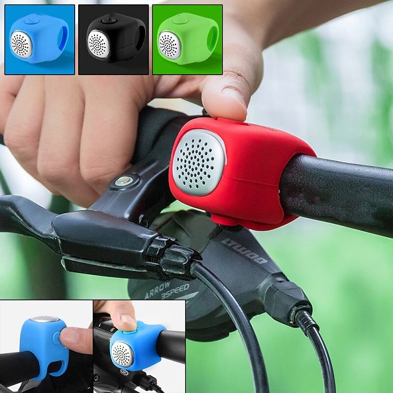 Electric Bicycle Bell 90db Horn Rain Proof MTB Bicycle Handlebar Silicone Shell Ring Bicycle Bell Accessories 2024 - $12.99