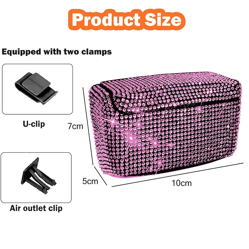 7 Colors Bling Bling Car Air Vent Mounting Cigarette Ashtray Holder Cup with Blue Light 2024 - $14.99