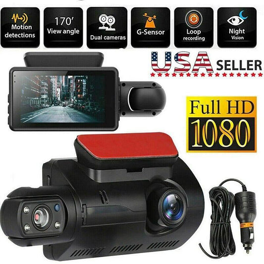 A68 1080p New Design / HD / 360° monitoring Car DVR 150 Degree Wide Angle 3 inch IPS Dash Cam with Night Vision / G-Sensor / motion detection 4 infrar