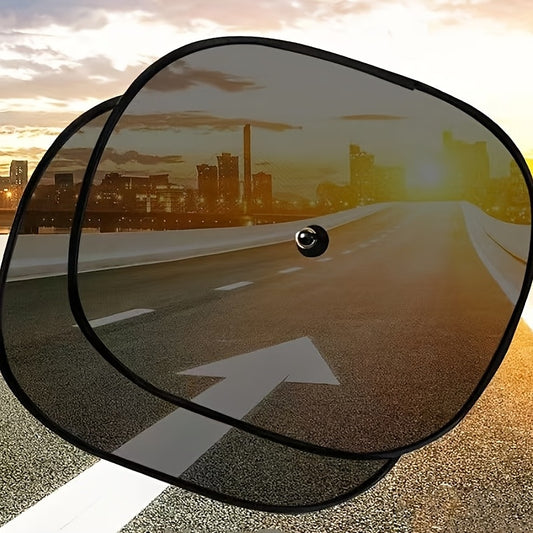 2pcs Car Suction Cup Heat Insulation Side Blocking Sunshade Curtain Sun Visor Interior Front Windshield Car Window Sticker Sun Net Cloth Gear Cover 20