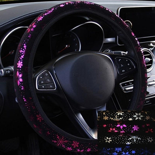 StarFire Universal Hot Stamping Snowflake Elastic Band Steering Wheel Cover Car Styling Accessories 2024 - $8.99