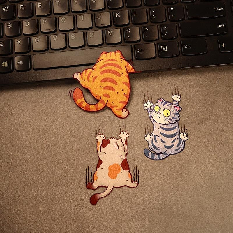 3pcs Funny Pet Cat Car Sticker Climbing Cats Animal Styling Stickers Decoration Car Body Creative Decals Decor Accessories 2024 - GBP £9