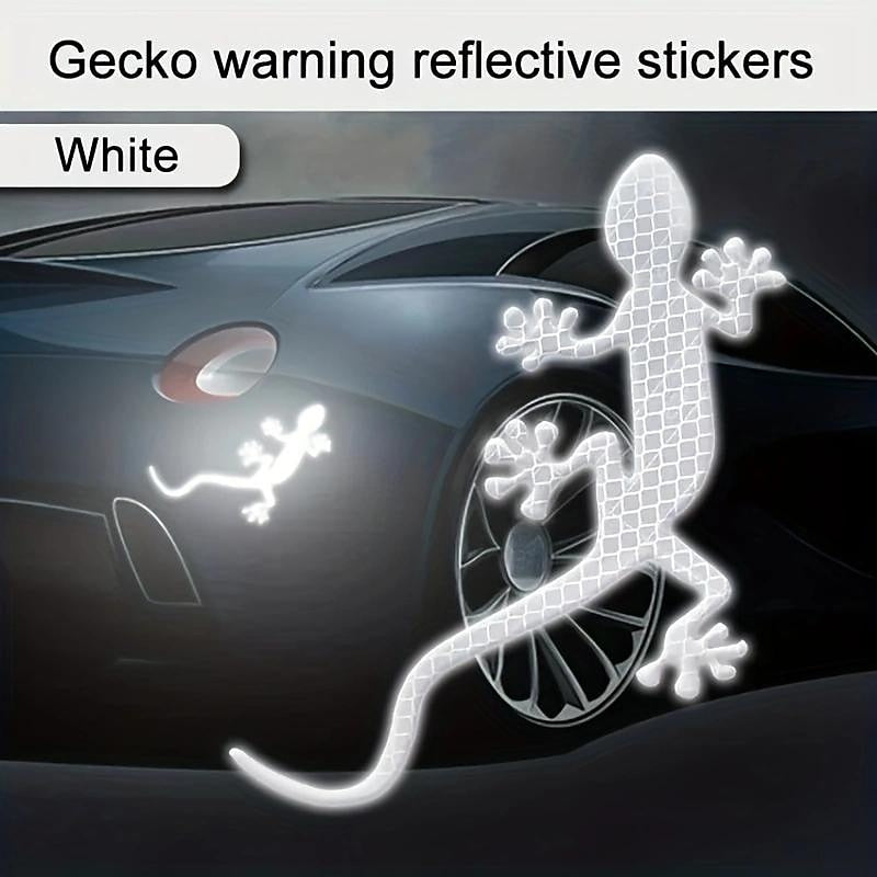 2Pcs Car Reflective Sticker Safety Warning Mark Cars Auto Exterior Accessories Night Driving Warning Gecko Strip Light Reflector 2024 - $6.99