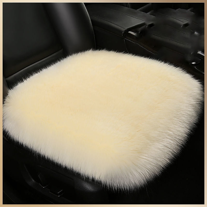 New Fur Car Seat Covers Fiber Faux Auto Seats Cushion Long Plush Winter Warm Seats Mats Universal 12 Colors 2024 - $31.99