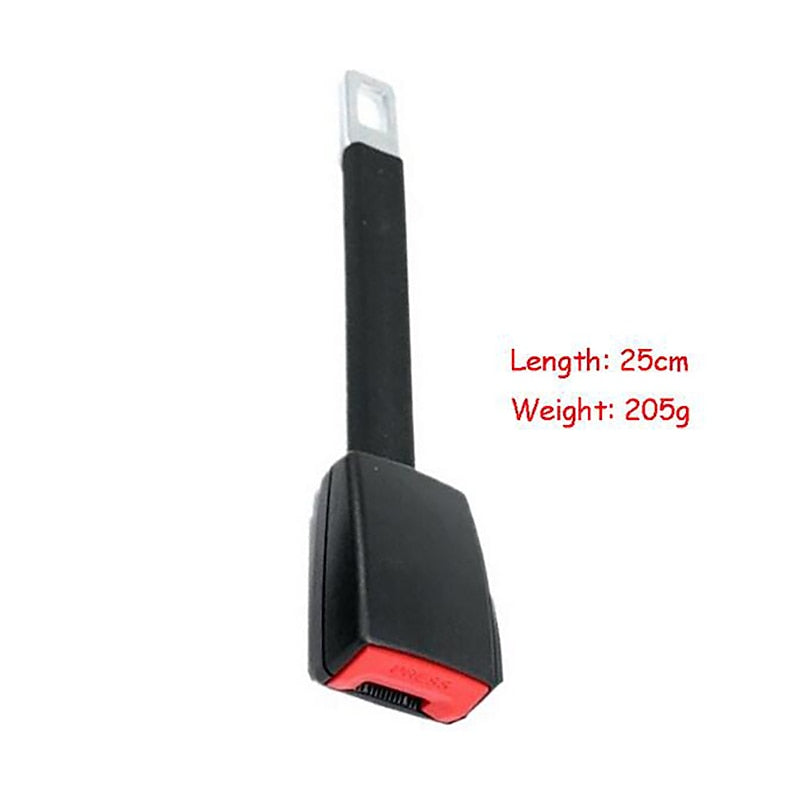 2Pcs Car Auto Seat Belt Extender Extention Buckle Safety Clip 25CM*5CM Universal  Safety Seatbelt Auto Interior Modeling Safety Clip For 21mm Locking