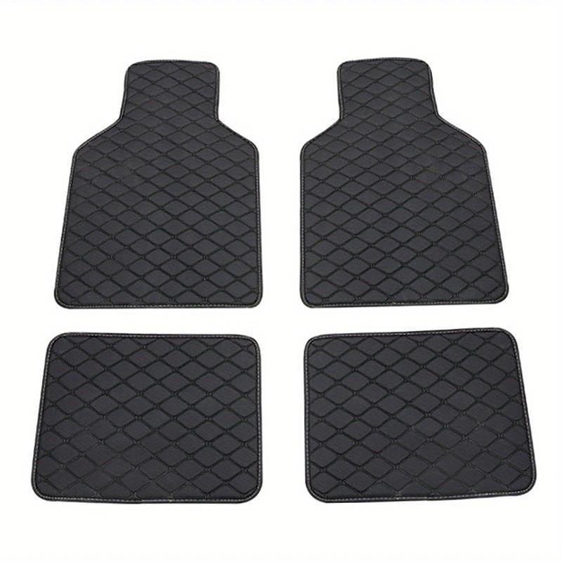 4pcs Car Floor Mats Universal Waterproof Front Rear Full Set Auto Rugs Leather Car Carpet Accessories Interior 2024 - $17.99