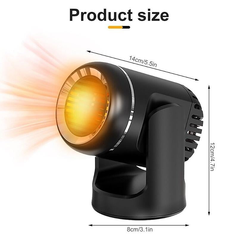 130W Car Heater Portable Windshield Defroster Heater 12v Windshield Defogger and Defroster 2024 - $16.99