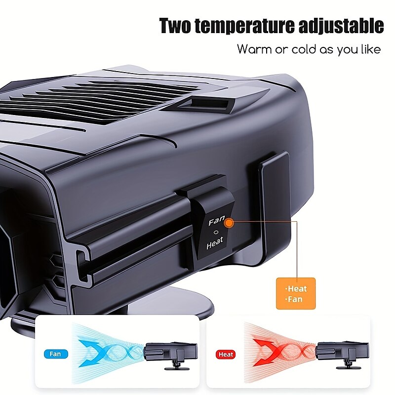 Starfire New Car Heater 12v Electric Heater Household Automotive Supplies Heater Defrosting Snow Defogging Heater 2024 - $14.99