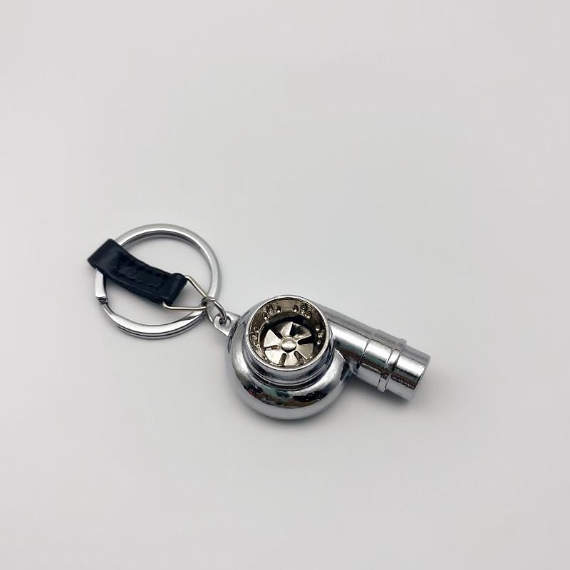 StarFire Real Whistle Sound Turbo Car Keychain Sleeve Bearing Spinning Turbo Key Chian Auto Part Turbine Turbocharger Key Ring Key Holder Accessoies 2