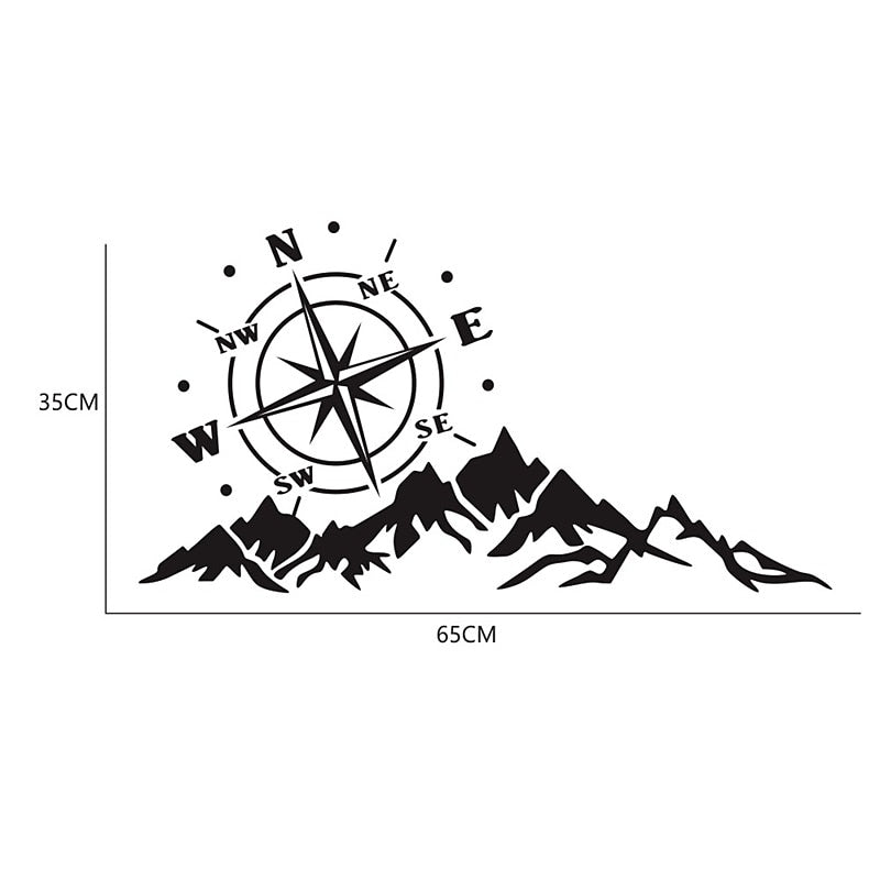 Doordash DIY Design Car Truck Decorative Stickers for SUV Mountain Adventurers Compass Cross-Country Rv Camper Car Accessories 2024 - $7.99