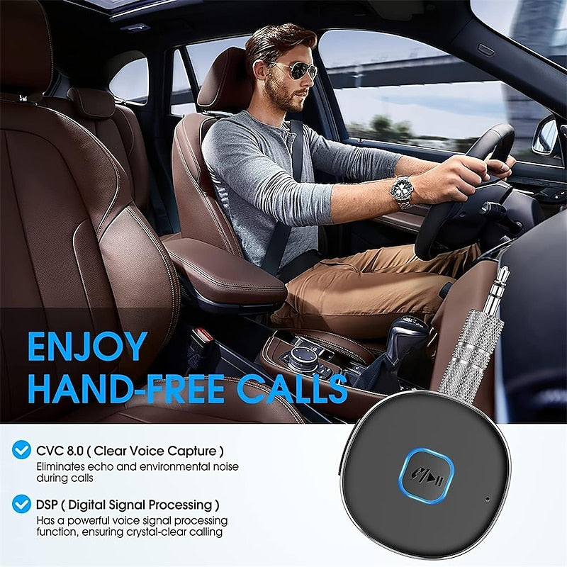 Bluetooth Receiver AUX Car Bluetooth Audio Receiver Converter 5.0 Bluetooth Adapter 2024 - $18.99