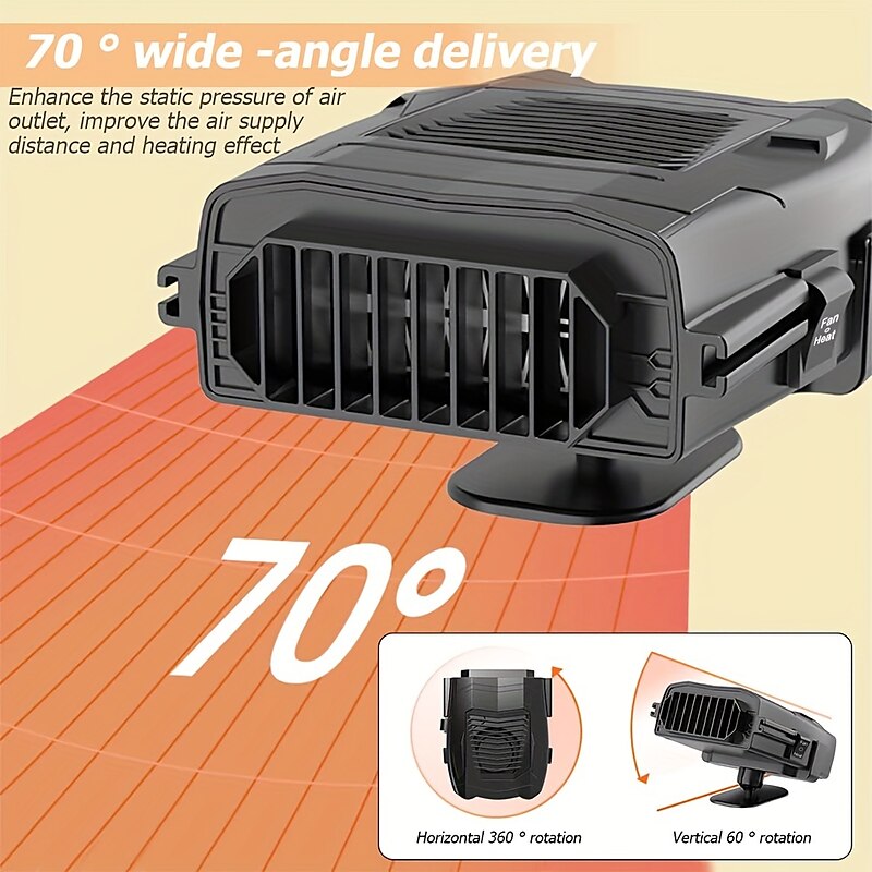 Starfire New Car Heater 12v Electric Heater Household Automotive Supplies Heater Defrosting Snow Defogging Heater 2024 - $14.99