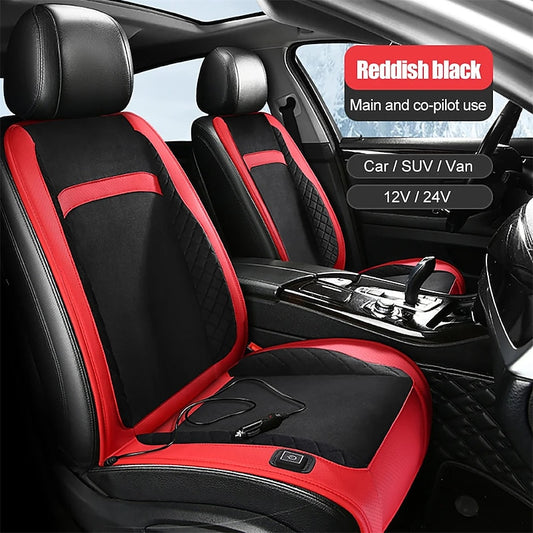 Heated Car Seat Cover Winter Warm Fast heated seat cushion Auto ON/OFF Washable Heating Pad 2024 - $27.99