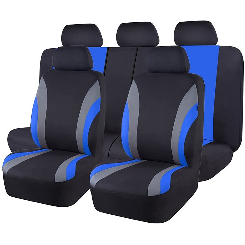 StarFire 9pcs Line Rider Universal Car Seat Cover 100% Breathable with 5mm Composite Sponge Inside 7 Colors Optional 2024 - $27.99