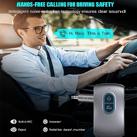 Bluetooth Aux Receiver For Car Portable 3.5mm Aux Wireless Car Adapter Wireless Audio Receiver For Home Stereo/Speaker 16H Battery Life 2024 - $18.99