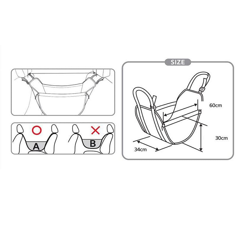 Portable Car Back Seat Stowing Tidying Storage Basket Shopping Bag Organizer for Travel Camping Capacity Car Trunk Storage Box 2024 - $8.99