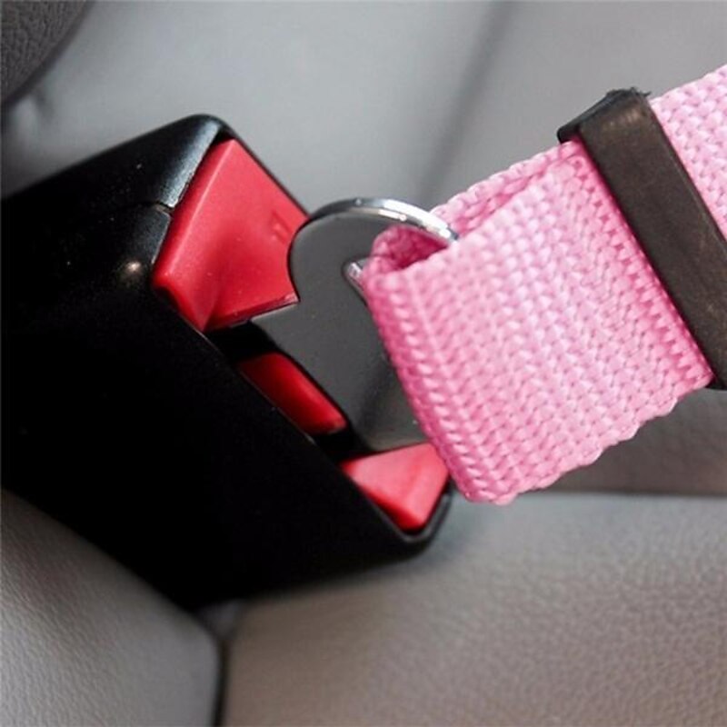 Safety Seat Belt Of Dog Pet Car Safety Harness Restraint Lead Adjustable Travel Clip New 2024 - $5.49