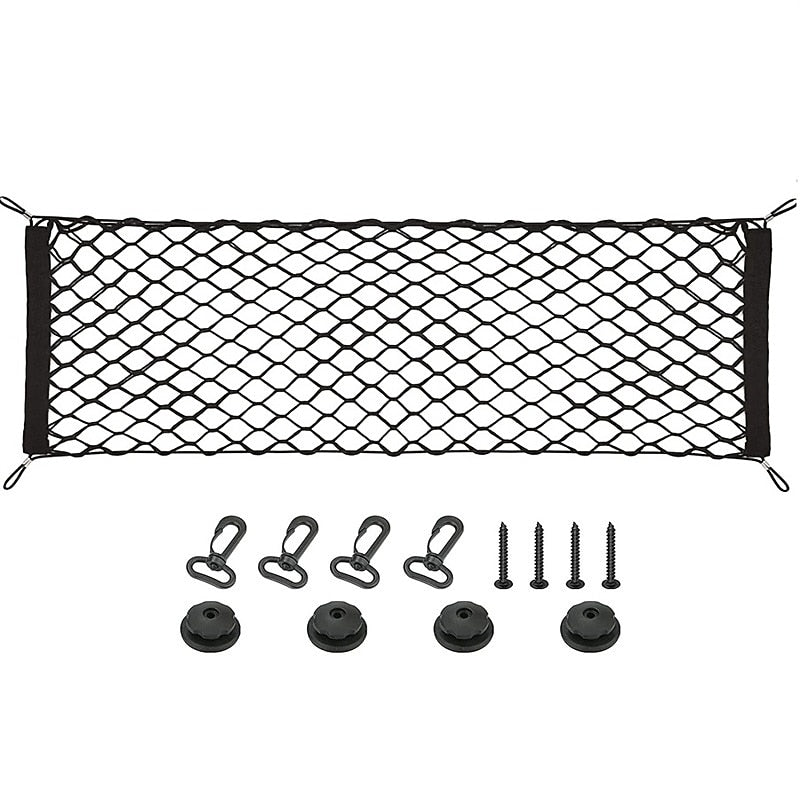 Car Trunk Storage Mesh Bag Elastic Luggage Cargo Storage Net Net Pocket For Motorcycle Motorbike Bike Cars Trucks ATVs With Hooks 2024 - $8.99