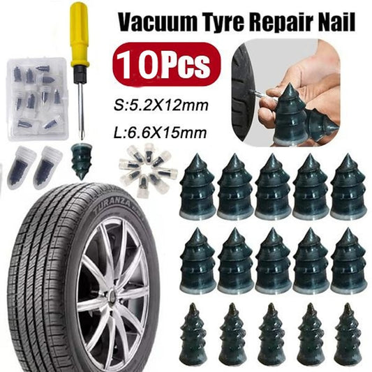 10Pcs Vacuum Tyre Repair Nail Car Scooter Bike Motorcycle Universal Tubeless Rubber Nails Tire Puncture Repair Accessories 2024 - $5.49