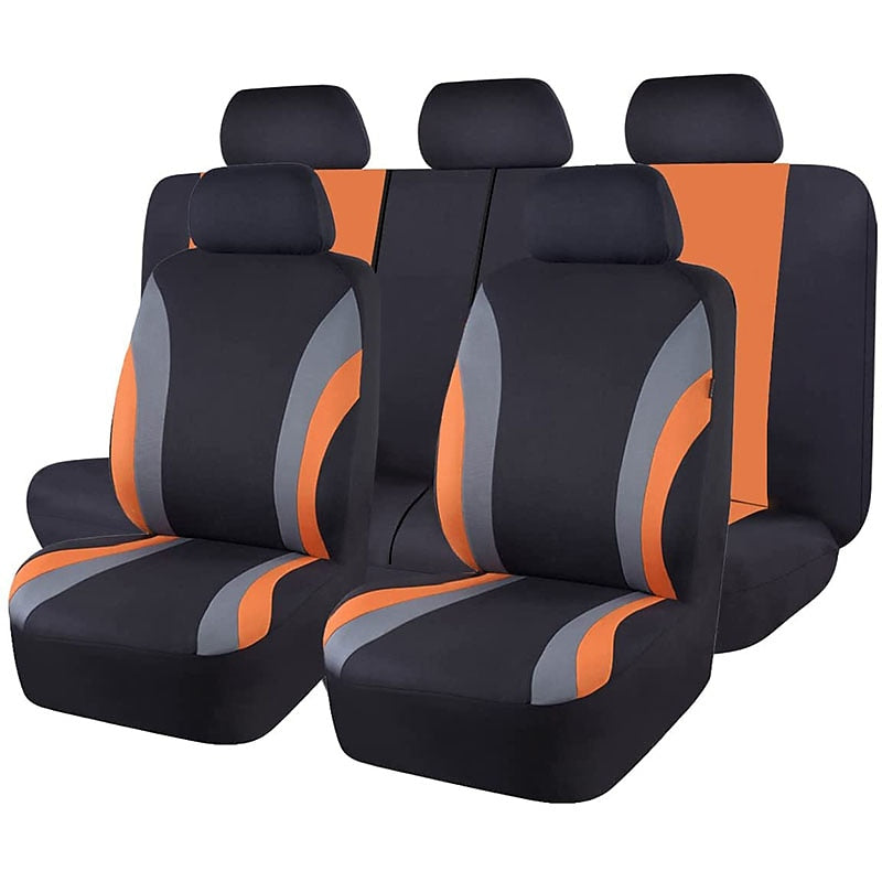 StarFire 9pcs Line Rider Universal Car Seat Cover 100% Breathable with 5mm Composite Sponge Inside 7 Colors Optional 2024 - $27.99