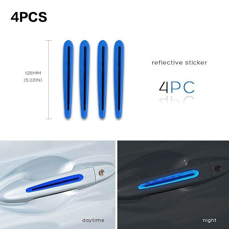 StarFire 4pcs/8pcs Universal Door Handle Sticker 3D Carbon Fiber Car Door Handle Paint Scratch Protector Sticker Stonego Auto Door Handle Scratch Cove