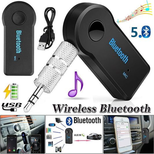 Wireless Bluetooth 3.5mm AUX Audio Stereo Music Home Car Receiver Adapter Mic Bluetooth Receiver 3.5mm Wireless Car Bluetooth Adaptor Aux Car Audio Re