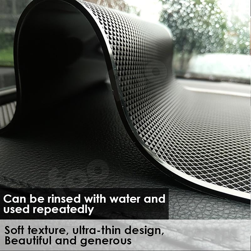 Car Dashboard Non-Slip Sticky Mat Phone Key Holder Non-Slip Mat Magic Anti-Slip Pad Adhesive Mat Car Sticker For BMW Car Accessories (200mm X 130mm) 2