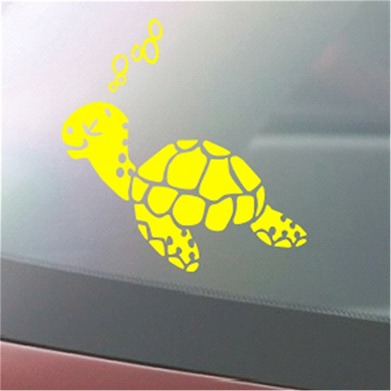 2PcsCute Turtle Car Sticker. Car Landscaping Decoration Sticker 2024 - GBP £5