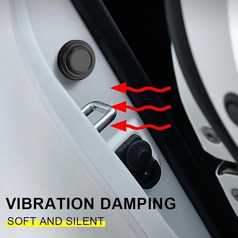 4pcs /8pcs /12pcs /16pcs Car Door Shock-absorbing Cushion Car Anti-collision Strip Rearview Mirror Bumper Rubber Strip Rubber Pier Thickened Door Shoc