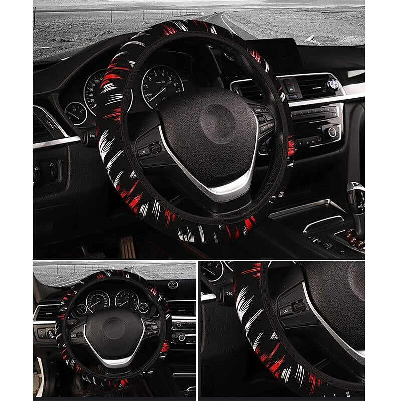 1 PCS Faux Leather Car Steering Wheel Cover Easy to Install Universal Fit For 141/2-15 2024 - $7.99