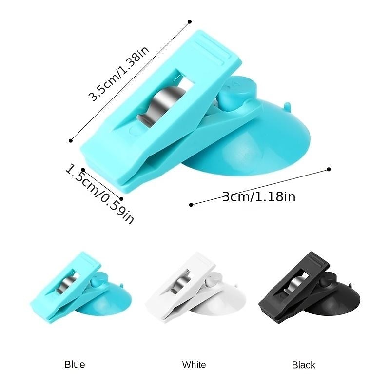 2pcs Portable Car Suction Cup Clip. Car Interior Window Clip Sucker Removable Holder For Sunshade Curtain Ticket Car Accessories 2024 - $5.49