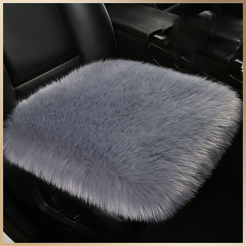 New Fur Car Seat Covers Fiber Faux Auto Seats Cushion Long Plush Winter Warm Seats Mats Universal 12 Colors 2024 - $31.99
