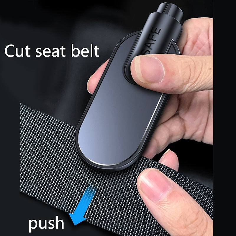 StarFire Car Safety Hammer Emergency Glass Breaker Window Escape Tool Seat Belt Cutter Spring Type Escape Hammer Window Breaker 2024 - $8.99