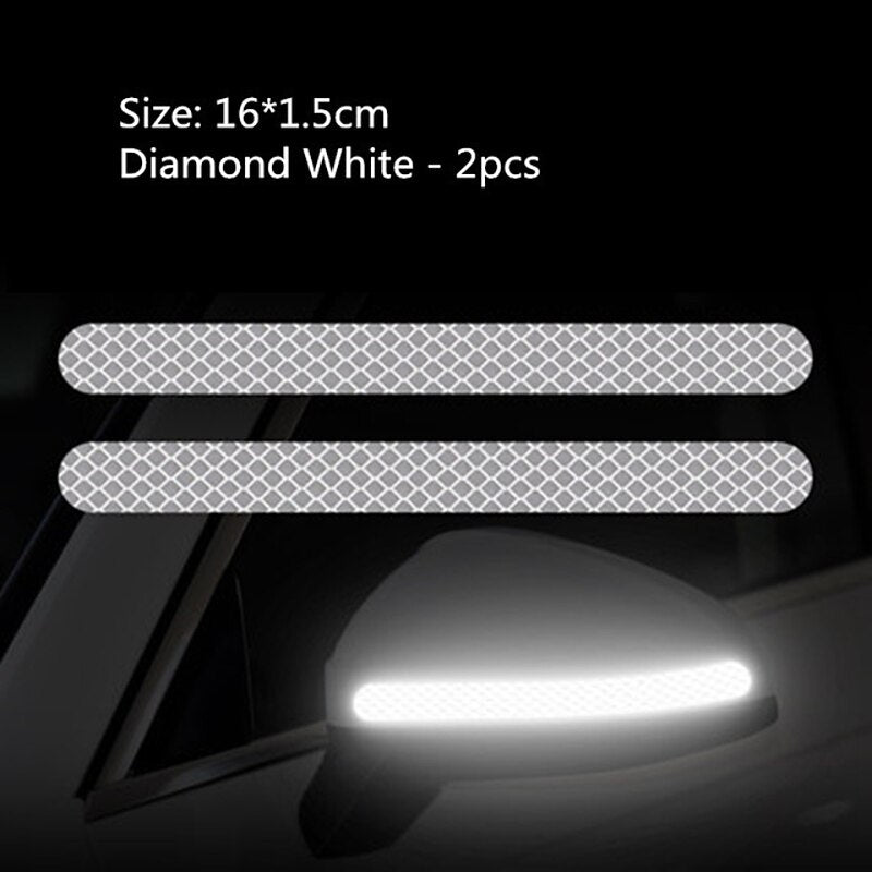 4Pairs Car Stickers Reflector Rearview Mirror Reflective Tape Car Accessories Exterior Reflex Tape Reflective Strip 2024 - $7.99