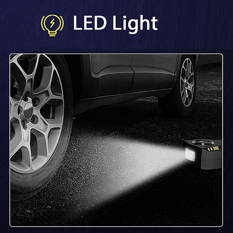 120W Car Portable Air Compressor Pump Digital Tire Inflator 150 PSI Auto Air Pump For Car Motorcycle LED Light Tire Pump 2024 - $20.99