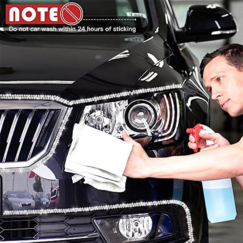 StarFire 5M Bling Car Trim Self Adhesive Bling Car Interior Exterior Car Accessories For Women Car Dashboard Decorations 2024 - $10.99