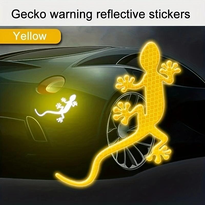 2Pcs Car Reflective Sticker Safety Warning Mark Cars Auto Exterior Accessories Night Driving Warning Gecko Strip Light Reflector 2024 - $6.99