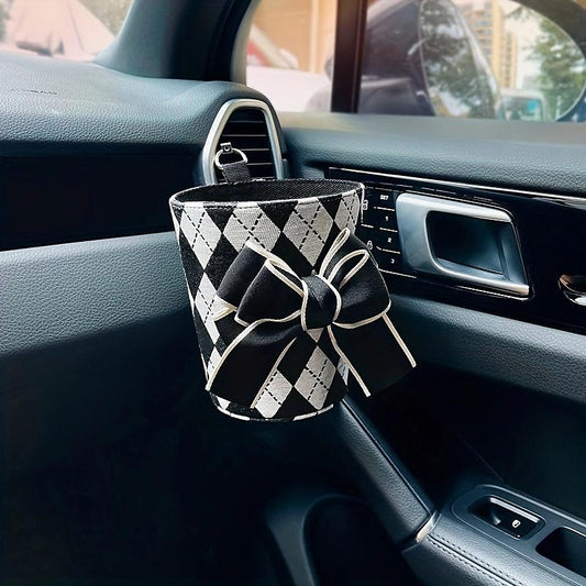 Car Air Outlet Seat Back Pillow Storage Bucket Car Hanging Bag Car Storage Box Trash Can Desktop Storage Bucket 2024 - $9.99