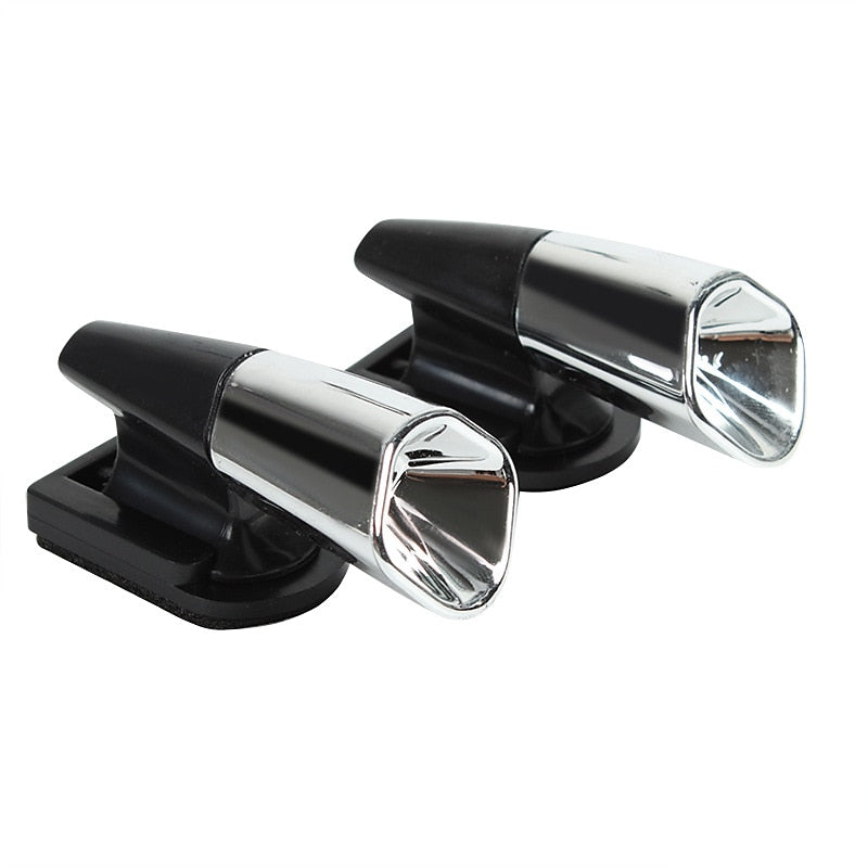 2Pcs Deer Whistles. Save Deer Whistle. Anti-Collision Deer Warning Whistles Devices Animal Alert Whistle For Cars. Motorcycles (Black. Plain Style) 20