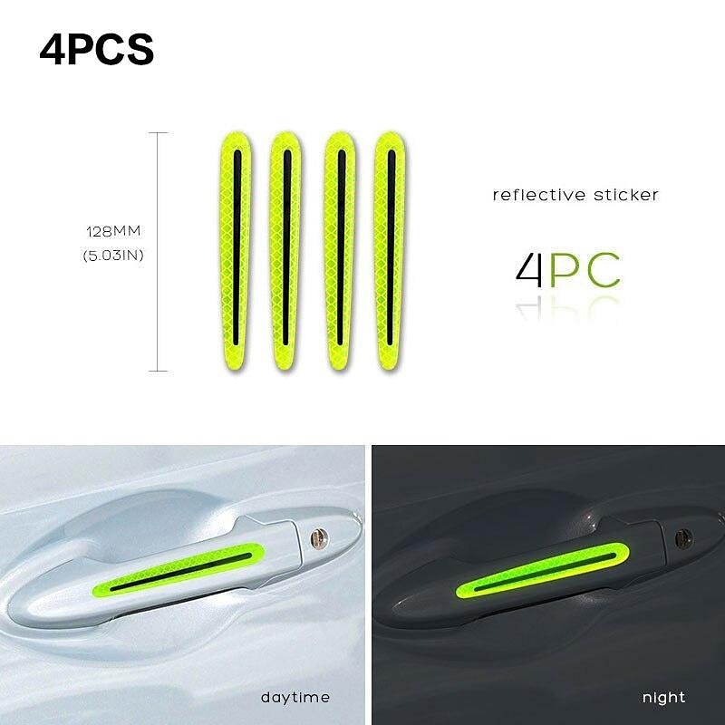 StarFire 4pcs/8pcs Universal Door Handle Sticker 3D Carbon Fiber Car Door Handle Paint Scratch Protector Sticker Stonego Auto Door Handle Scratch Cove