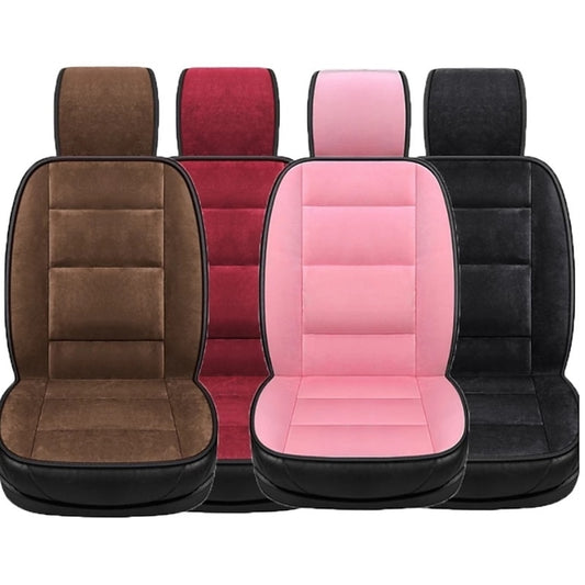Plush Warm Car Seat Cover Universal Winter Plush Cushion Faux Fur for Car Seat Protector Mat Car Interior Protector Accessories 2024 - GBP £27
