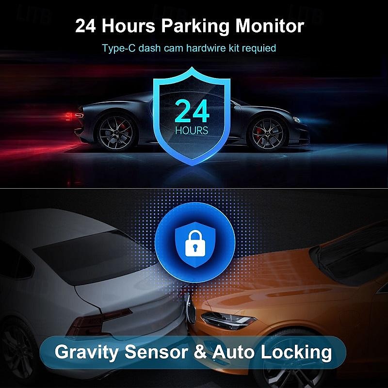 X18  PRO 2160P New Design / HD / with Rear Camera Car DVR 170 Degree Wide Angle 3 inch IPS Dash Cam with WIFI / Night Vision / G-Sensor 4 infrared LED