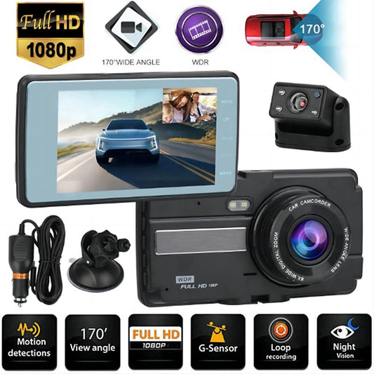 1080p New Design / HD / Boot automatic recording Car DVR 150 Degree Wide Angle 4 inch Dash Cam with Night Vision / motion detection / Loop recording 4