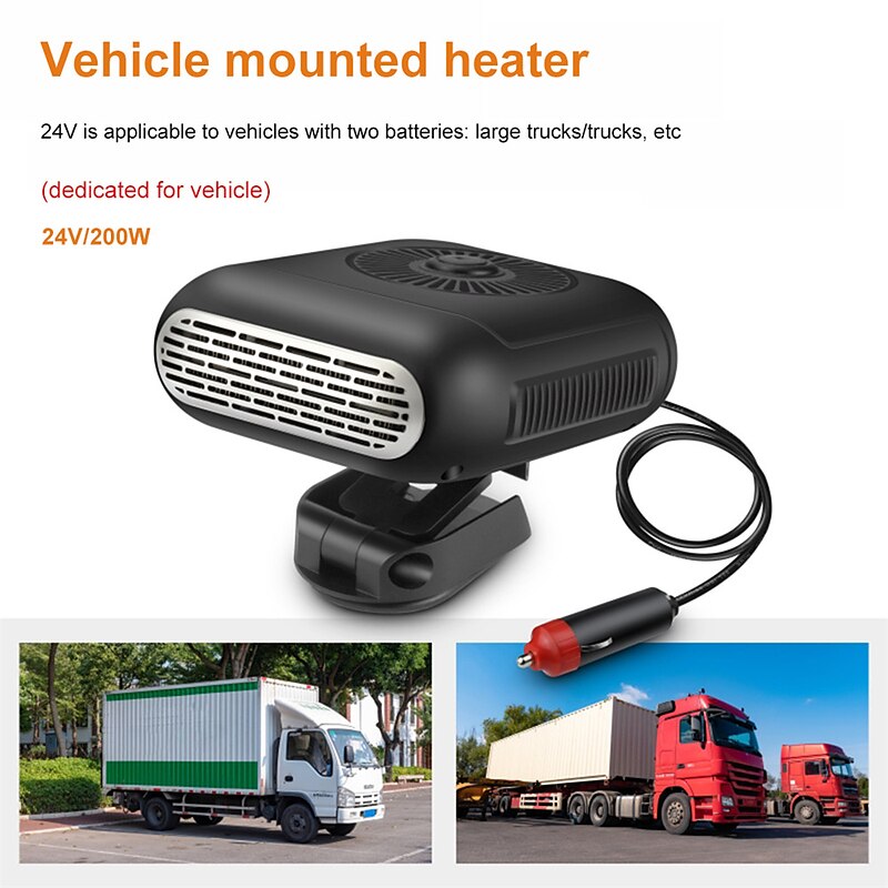 12V/24V Car Electric Heater Angle Windshield Defogging Defrosting Heater Adjustable Electric Car Heater Fan Automatic Car Hot Air Blowers 2024 - GBP £