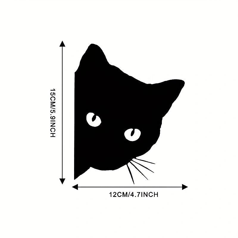 2pcs Car Black Cat Peeking Sticker Funny Vinyl Decal Car Styling Decoration Accessories Auto Exterior Decor For Car 2024 - $7.99