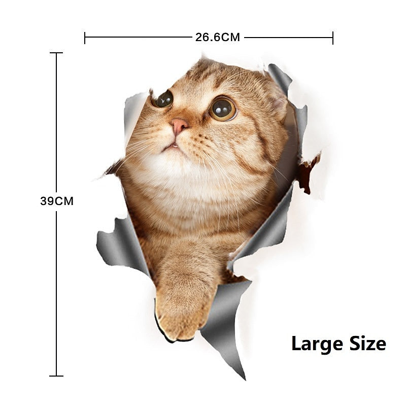 3D Car Stickers Decal Sticker For Truck Car Car Stickers Cartoon Door Stickers Car Tail Stickers Animal Cartoon Stickers 3D three-Dimensional Cute Car