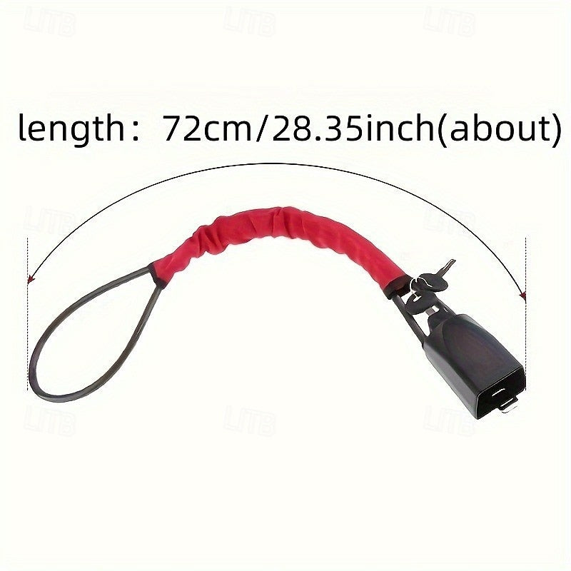 Steering Wheel Lock Seat Belt Lock Universal Anti Theft Device Car Lock Theft Prevention With 3 Keys For Car Security Fit Most Vehicles Truck SUV Van