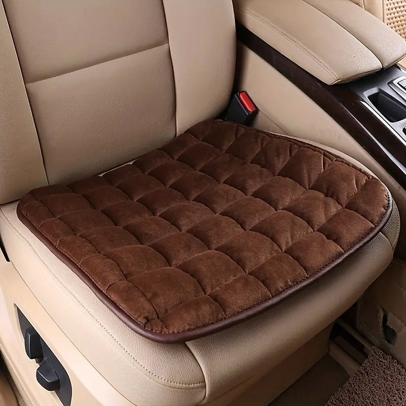 Warm Single Pad Car Seat Cushion Plush Backless Tie Free Anti Slip Car Seat Cushion Autumn And Winter 2024 - GBP £10