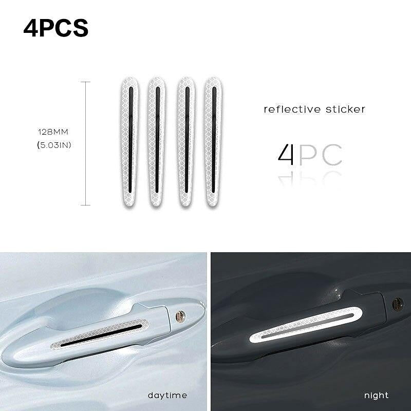 StarFire 4pcs/8pcs Universal Door Handle Sticker 3D Carbon Fiber Car Door Handle Paint Scratch Protector Sticker Stonego Auto Door Handle Scratch Cove