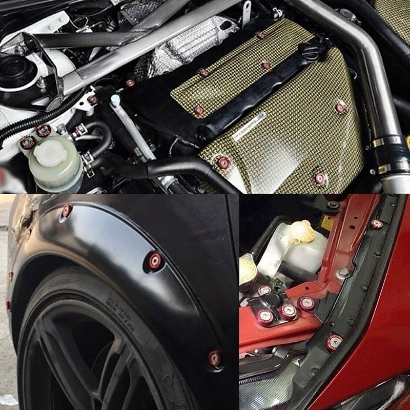 10pcs Aluminum M6 X 20 Car Styling Modification Fender Washer License Plate Bolts Car Decoration 2024 - GBP £5